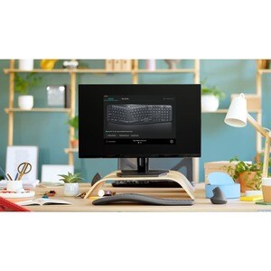 Logitech ERGO K860 Keyboard - Wireless Connectivity - USB Type A Interface - English (US) - QWERTY Layout - Graphite - Blu