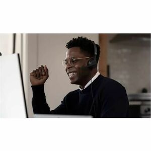 HEADSET USB MODERNO PRETO .