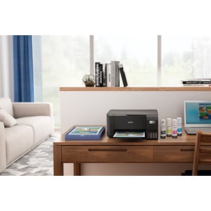 Impresora de inyección de tinta multifunción Epson L3210 EcoTank - Color - Negro - Copiadora/Impresora/Escáner - 33 ppm Mo