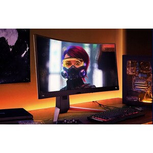 BenQ MOBIUZ EX3410R 34" Class UW-QHD Curved Screen Gaming LED Monitor - 21:9 - 34" Viewable - Vertical Alignment (VA) - LE