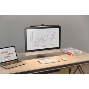 Digitus Lichtleiste - Schwarz - An Monitor montierbar - LED Glühbirne - 5 W - Aluminiumlegierung, ABS-Kunststoff für LED-M