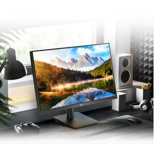 LG 24MP400-B 24" Class Full HD LCD Monitor - 16:9 - Black - 60.5 cm (23.8") Viewable - In-plane Switching (IPS) Technology