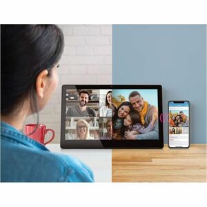 Aluratek AFT11F Digital Frame - 11.6" LCD Digital Frame - 1366 x 768 - Wireless - 16:9 - Clock, Calendar, Weather Forecast