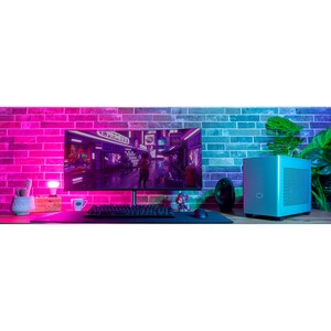 Cooler Master NR200P MAX NR200P-MCNN85-SL0 Computer Case - Mini-tower - Black, Gray - Steel, Mesh, ABS Plastic, Tempered G