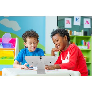 CTA Digital Desktop/Wall Mount for Tablet, iPad, iPad Pro, iPad Air - White - Landscape/Portrait - 27.9 cm (11") Screen Su