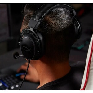 HyperX Cloud Alpha S Wired Over-the-ear, Over-the-head Stereo Gaming Headset - Black - Binaural - Circumaural - 10 Hz to 2