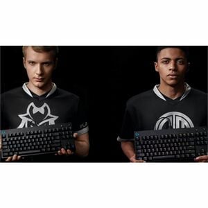 Logitech G PRO Gaming Keyboard - Cable Connectivity - USB Interface - RGB LED - Spanish - QWERTY Layout - Black - Mechanic