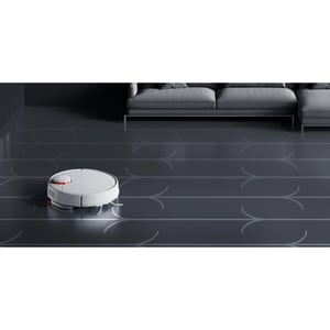 MI Vacuum-Mop 2S Bagless Robot Vacuum/Mop - White - 300 mL Dust Capacity - 200 mL Water Tank Capacity - Brush - Hard Floor