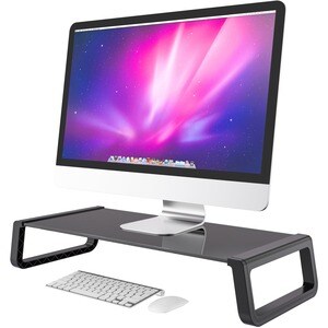 Amer Mounts Desk Monitor Riser Stand - 11 lb (4989.52 g) Load Capacity - 3.80" (96.52 mm) Height x 8.80" (223.52 mm) Width