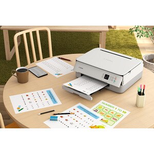 Canon PIXMA TS6420a Wireless Inkjet Multifunction Printer - Color - White - Copier/Printer/Scanner - 4800 x 1200 dpi Print