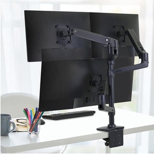 Ergotron Montagearm für Monitor, Notebook, LCD-Display - Mattschwarz - Höhenverstellbar - 4 Unterstützte(r) Display(s) - m
