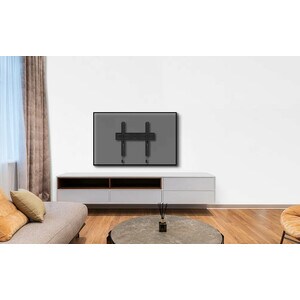 Neomounts Select Wall Mount for TV - Black - Height Adjustable - 1 Display(s) Supported - 81.3 cm to 165.1 cm (65") Screen
