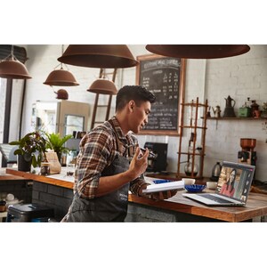 HP ProBook 455 G9 39.6 cm (15.6") 笔记本电脑 - AMD Ryzen 5 5625U - 16 GB - 512 GB SSD - AMD 芯片 - IEEE 802.11ax Wireless LAN Sta