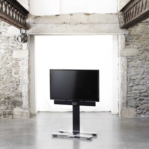 Support mural Erard Pro Sound Up pour Bar de son, Ecran, TV - Noir - Acier