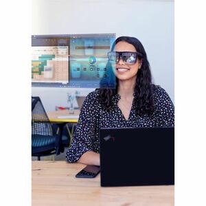 Lenovo ThinkReality A3 Smart Glasses - Eye - Wireless LAN - Computer, Smartphone, Office, Workstation