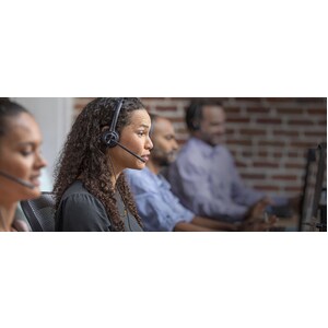 Plantronics EncorePro 310 有线 头戴式 Mono 耳机 - 单声道 - 上耳式 - 32 欧姆 - 50 Hz 到 8 kHz - 降噪, 单向 麦克风 - 降噪 - 快速断开连接