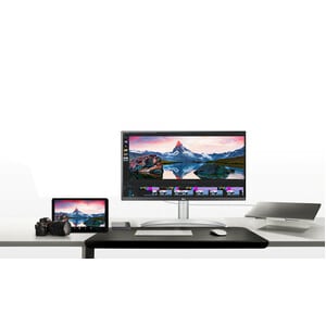 LG 27BP85UN-W 27" 4K UHD Edge LED Gaming LCD Monitor - 16:9 - Silver, Black, White - 27" Class - In-plane Switching (IPS) 