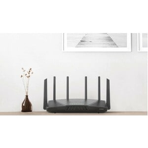 Synology RT6600ax Wi-Fi 6 IEEE 802.11ax Ethernet Wireless Router - Tri Band - 2.40 GHz ISM Band - 5 GHz UNII Band - 6 x An