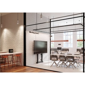 Vogel's RISE Floor/Wall Mount for Display, Display Screen, Flat Panel Display, LCD Display - Black - Height Adjustable - 1