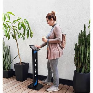 MacLocks Space BrandMe Suporte para tablet PC - Até 26,7 cm (10,5") Suporte de ecrã - Piso - Metal, Polipropileno, Alumíni