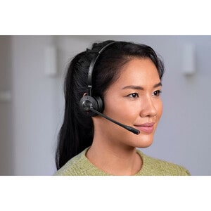 Jabra Engage 55 Wireless On-ear Stereo Headset - Black - Binaural - Open - 15000 cm - DECT - 40 Hz to 16 kHz - Noise Cance