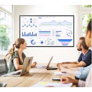 ViewSonic CDE5512 55" 4K UHD Commercial Display with VESP, Wireless Screen Sharing, USB Wi-Fi Capabilities, RJ45, HDMI, US