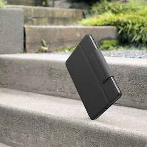 Estuche de teclado/cubierta Logitech Rugged Folio (Folio) iPad (7Ş generación) Tableta - Grafito - Anti salpicaduras/Derra