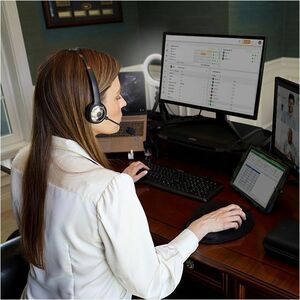 CODi Wireless Headset - Mono - Wireless - Bluetooth - 32.8 ft (10 m) - Over-the-head - Monaural - Noise Canceling - Black