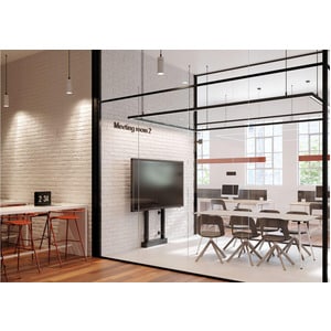 Vogel's RISE Floor/Wall Mount for Display, Flat Panel Display, Display Screen, Interactive Display, LCD Display - Black - 