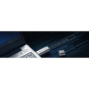 IronKey IKLP50 128 GB USB 3.2 (Gen 1) Type A Flash Drive - Silver - XTS-AES, 256-bit AES - TAA Compliant - 145 MB/s Read S