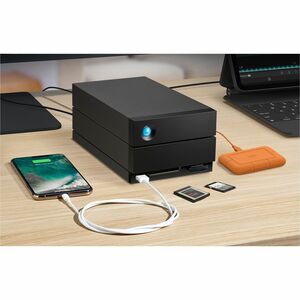 LaCie 2big Dock DAS Storage System - 20 TB Installed HDD Capacity - 2 x Total Bays - 2 x 3.5" Bay