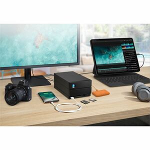 LaCie 2big Dock DAS Storage System - 16 TB Installed HDD Capacity - RAID Supported - 0, 1, JBOD RAID Levels - 2 x Total Ba