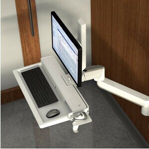 Ergotron CareFit Mounting Extension - White - Aluminium