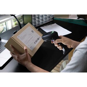Handheld Barcode Scanner - Cable Connectivity - Black - USB Cable Included - Base Station/Charger - 510.54 mm Scan Distanc