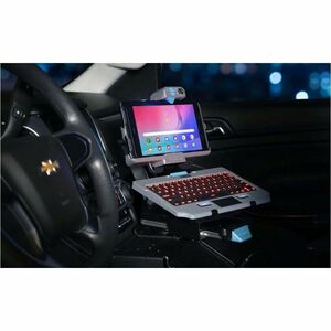 Gamber-Johnson Lite Rugged Keyboard - Cable Connectivity - USB Type A Interface - TouchPad - Spanish - Silicon Rubber Keys