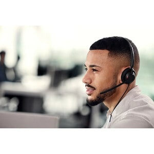 Jabra Engage 40 Wired On-ear Stereo Headset - Black - Binaural - Ear-cup - 50 Hz to 20 kHz - USB Type C