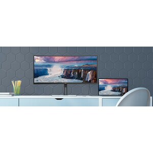 AOC CU34V5C 34" Class UW-QHD Curved Screen LCD Monitor - 21:9 - Matte Black - 86.4 cm (34") Viewable - Vertical Alignment 