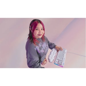 Logitech G G713 游戏键盘 - 电缆 连接 - USB 接口 - RGB LED - 英文 - 白 - 机械 按键开关 - 87 Key(s) - 亮度, 音量控制, 媒体中心 热键 - PC, Mac