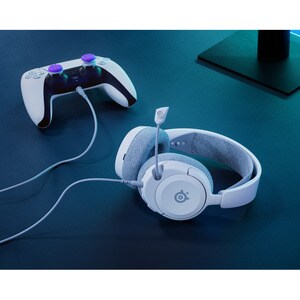 SteelSeries Arctis Nova 1P Wired On-ear Stereo Gaming Headset - White - Binaural - Ear-cup - 36 Ohm - 20 Hz to 22 kHz - 12