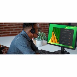 Dell E2423HN 24" Class Full HD Monitor LED - 16:9 - Preto - 60.5 cm (23.8") Viewable - Alinhamento vertical (VA) - LED Bac