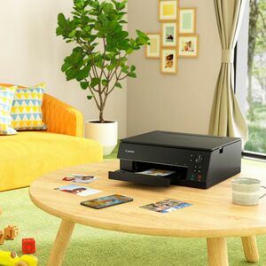 Canon PIXMA TS6350a Sem fios Impressora multi-funcional de jato de tinta - Cor - Preto - Copiadora/Impressora/Scanner - 48