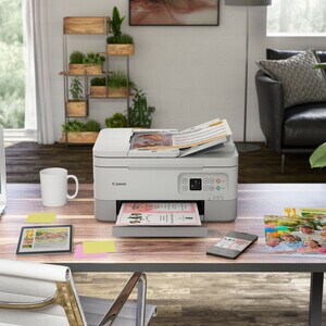 Canon PIXMA TS7451a Sem fios Impressora multi-funcional de jato de tinta - Cor - Branco - Copiadora/Impressora/Scanner - 4