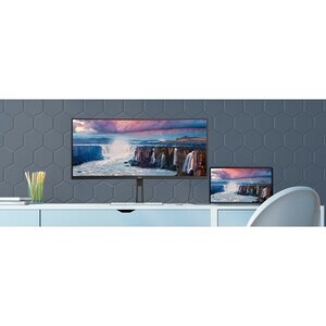 AOC CU34V5C 34" (86.4 cm) Class UW-QHD Curved Screen LCD Monitor - 21:9 - Matte Black - 34" (86.4 cm) Viewable - Vertical 