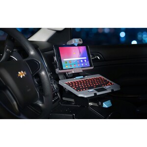 Gamber-Johnson Lite Rugged Keyboard - Cable Connectivity - USB 2.0 Interface - LED - TouchPad - English (UK) - QWERTY Layo