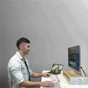 j5create JCT425-N Monitor Stand - 44 kg Load Capacity - Computer Monitor Display Type Supported - 9 cm Height x 53.4 cm Wi
