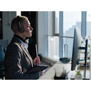 Yealink BH76 Wireless Over-the-head Stereo Headset - Black - Binaural - Ear-cup - 3000 cm - Bluetooth - 20 Hz to 20 kHz - 