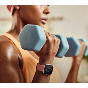 Fitbit Versa 4 Smart Watch - Copper Rose, Pink Sand Body Color - Aluminium Body Material - Heart Rate Monitor, Pulse Oxime