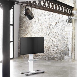 ITB - Stand con mensola per monitor da 40" a 75", portata 50Kg. VESA max 600x400