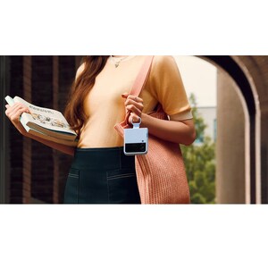 Samsung Carrying Case Samsung Galaxy Z Flip4 Smartphone - Pink - Silicone Body - Ring