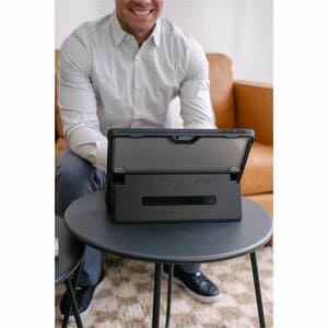 STM Goods Dux Shell Rugged Case for Microsoft Surface Pro 9, Surface Pro 10, Surface Pro 11 Tablet - Black - Drop Resistan